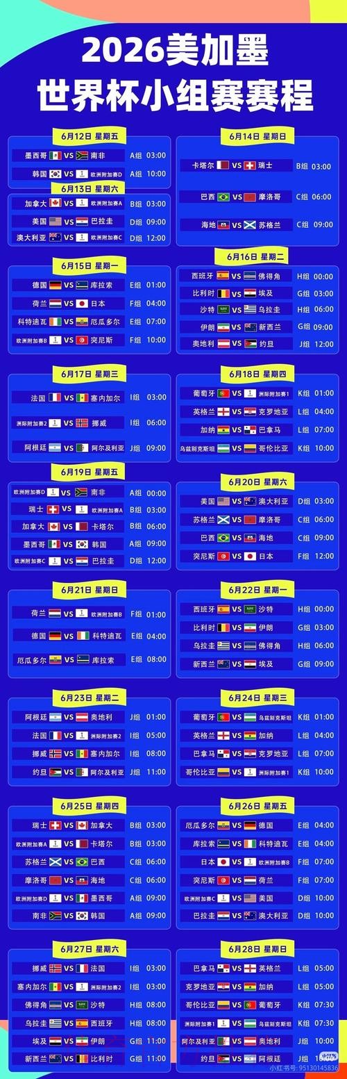 2026世界杯直播实时更新赛事详情免费观看