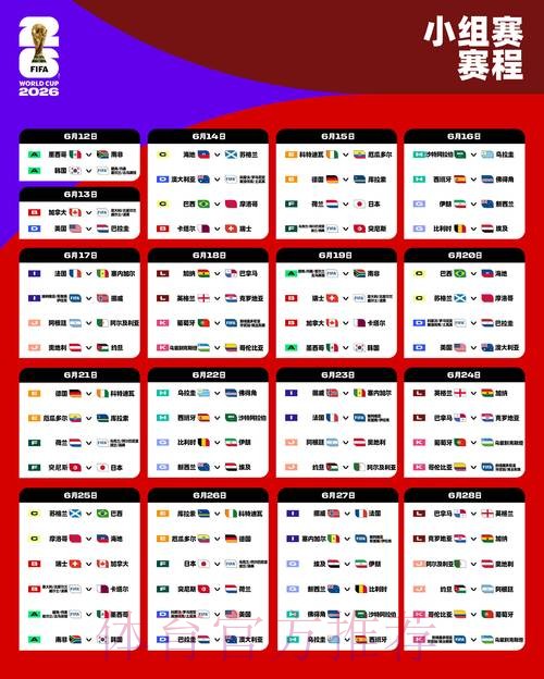 2026世界杯赛程高清版赛事详情怎么看